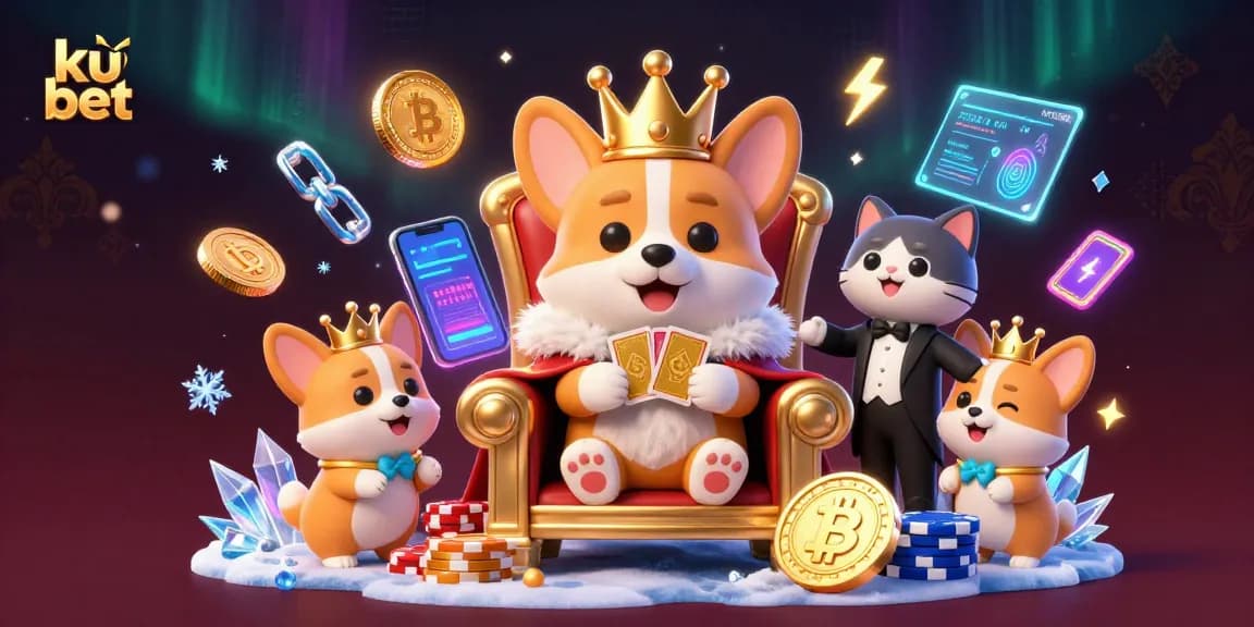 Engage with ku bet casino excitement through a vibrant scene featuring whimsical characters and rich gaming elements.
