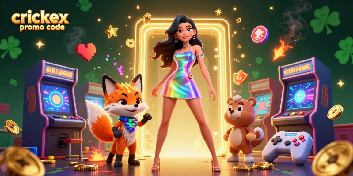 Experience the excitement of the crickex promo code with vibrant gaming elements and a magical scene.