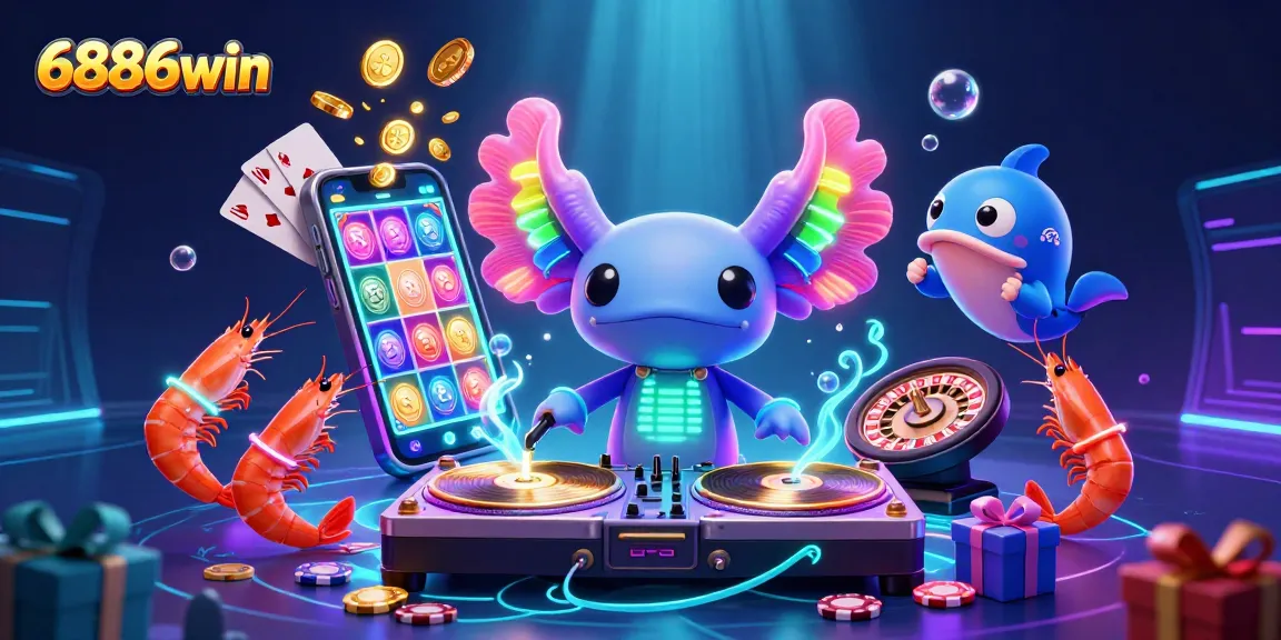 Join the excitement with 6886win's vibrant underwater casino party featuring thrilling games!
