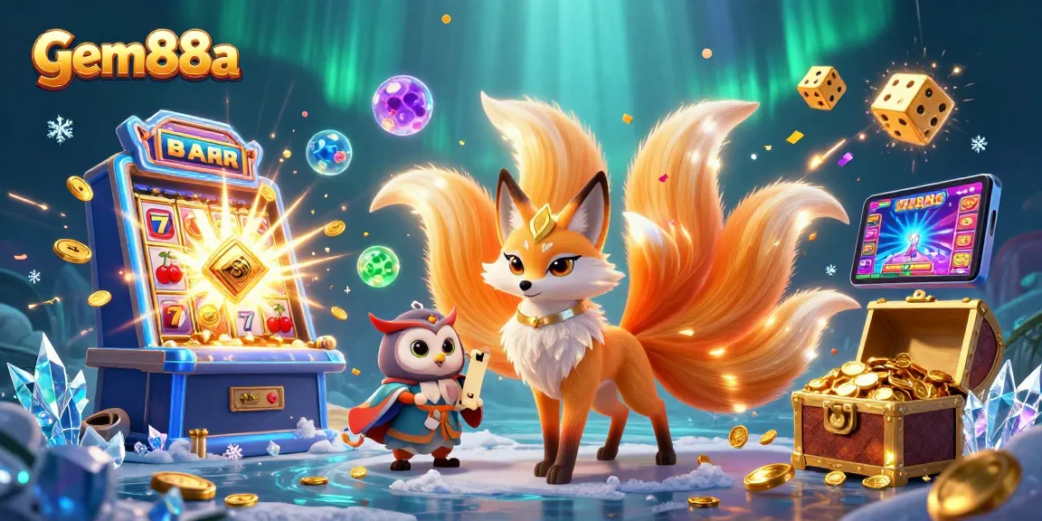 Engage with gem88a's colorful casino spirit as it dances amidst a jackpot of winning symbols.