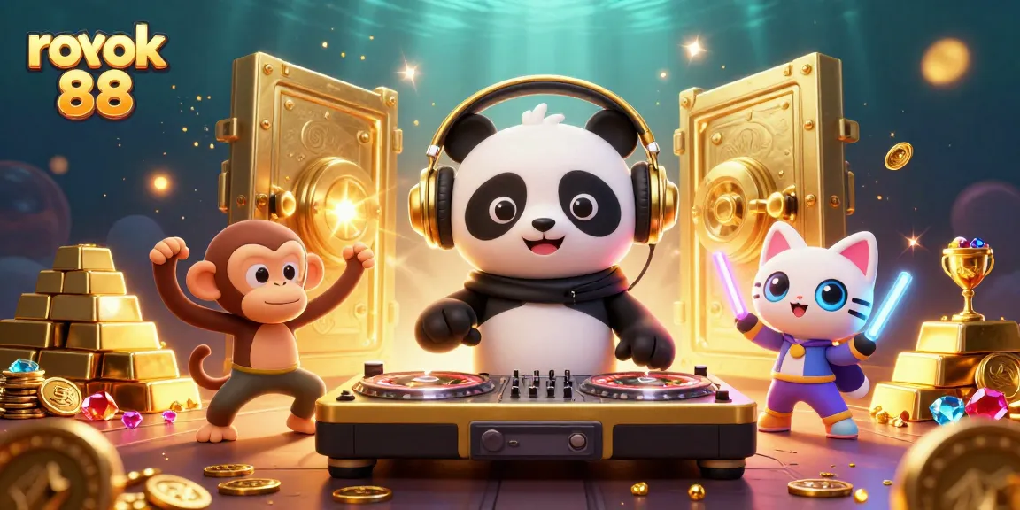 Experience the excitement of rokok 88 with vibrant characters in a dynamic casino scene.