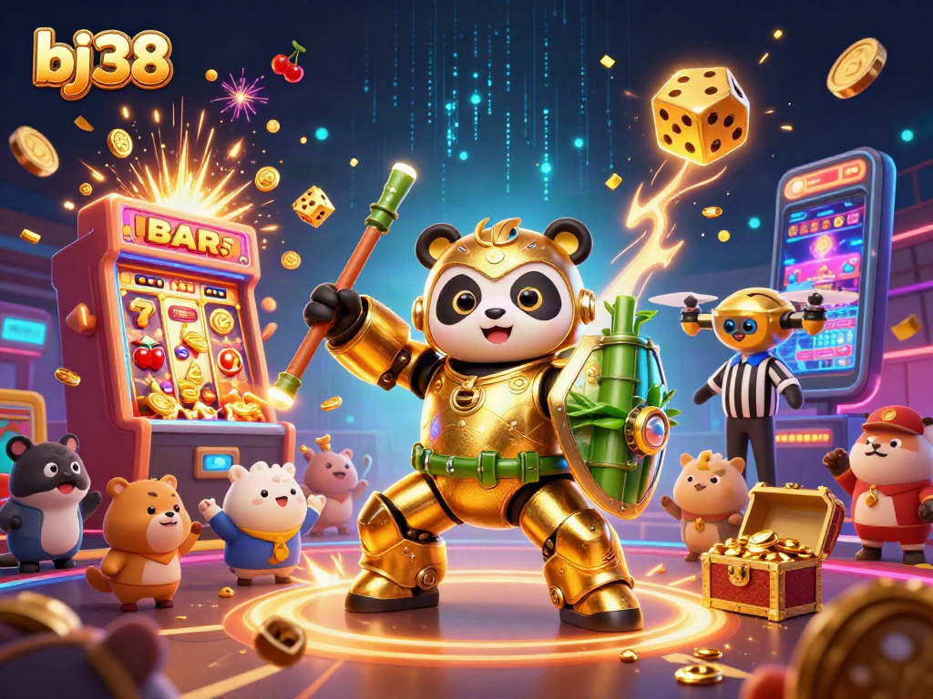 Experience jackpot excitement at bj38 with a panda-themed 3D gaming showdown.