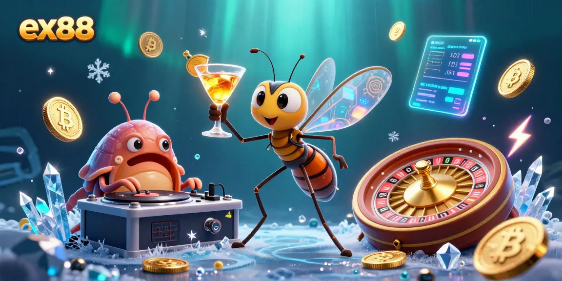 Experience the excitement of ex88 with a vibrant casino scene showcasing unique characters and dynamic elements.