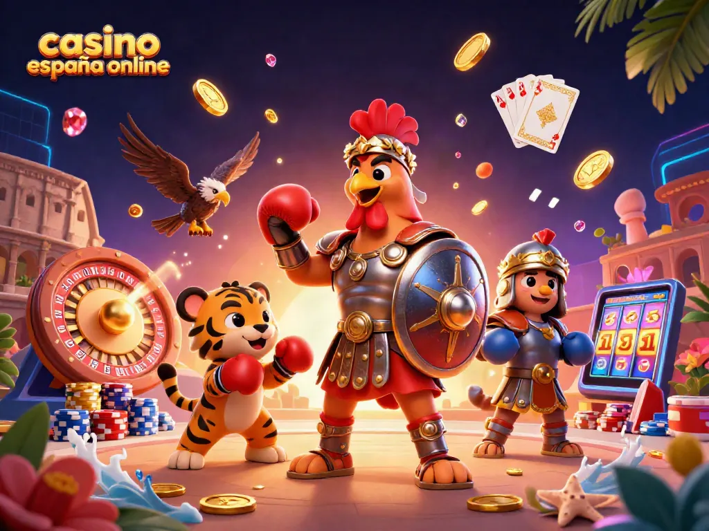 Gana en el casino españa online con un emocionante juego rodeado de oro y gemas brillantes.