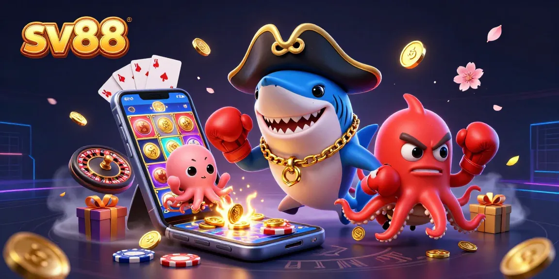 Engage with thrilling slots at sv88 as a pirate shark and friends enjoy colorful games