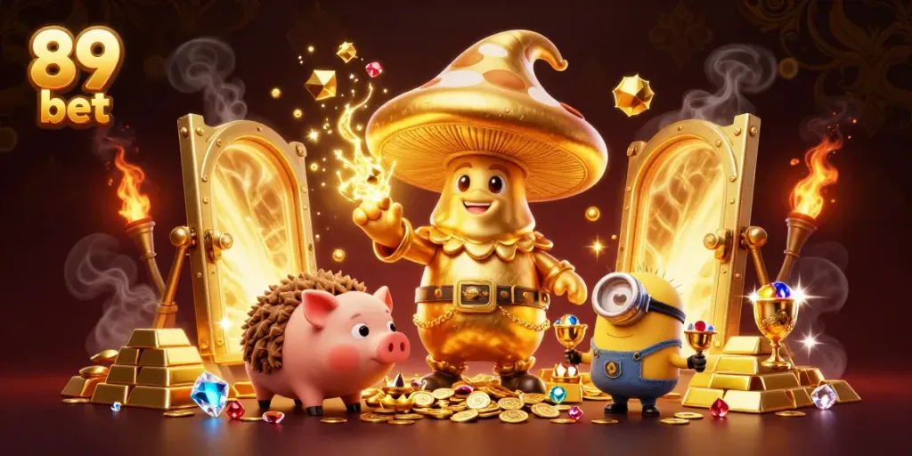 Experience gaming magic with 89 bet's enchanting characters and treasures in a fantasy casino realm.