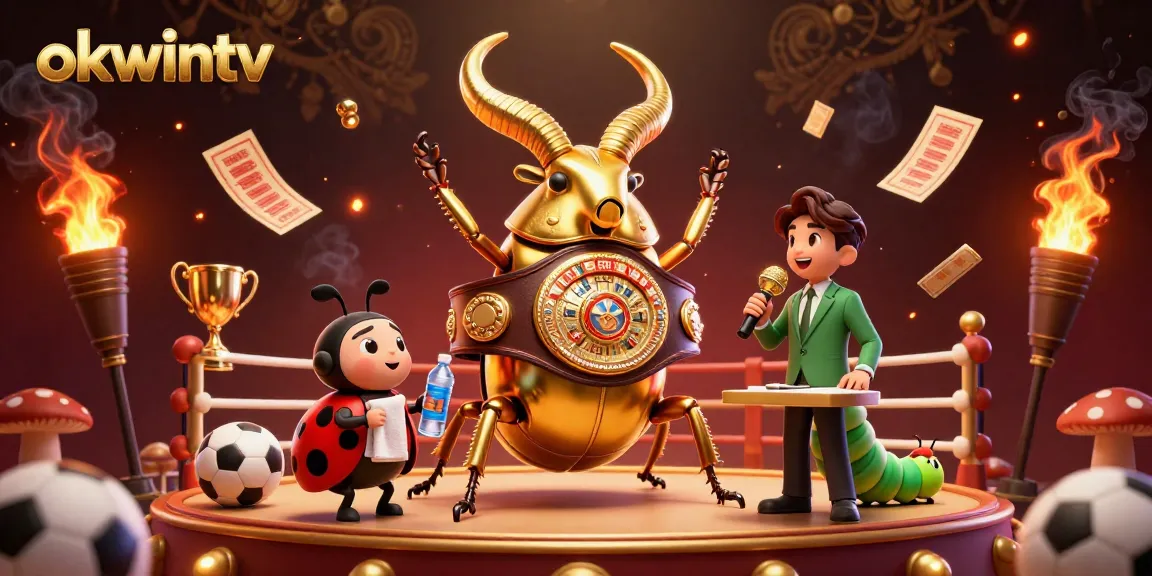 Bet on sports through okwintv with an exciting scene of vibrant characters and dynamic elements.