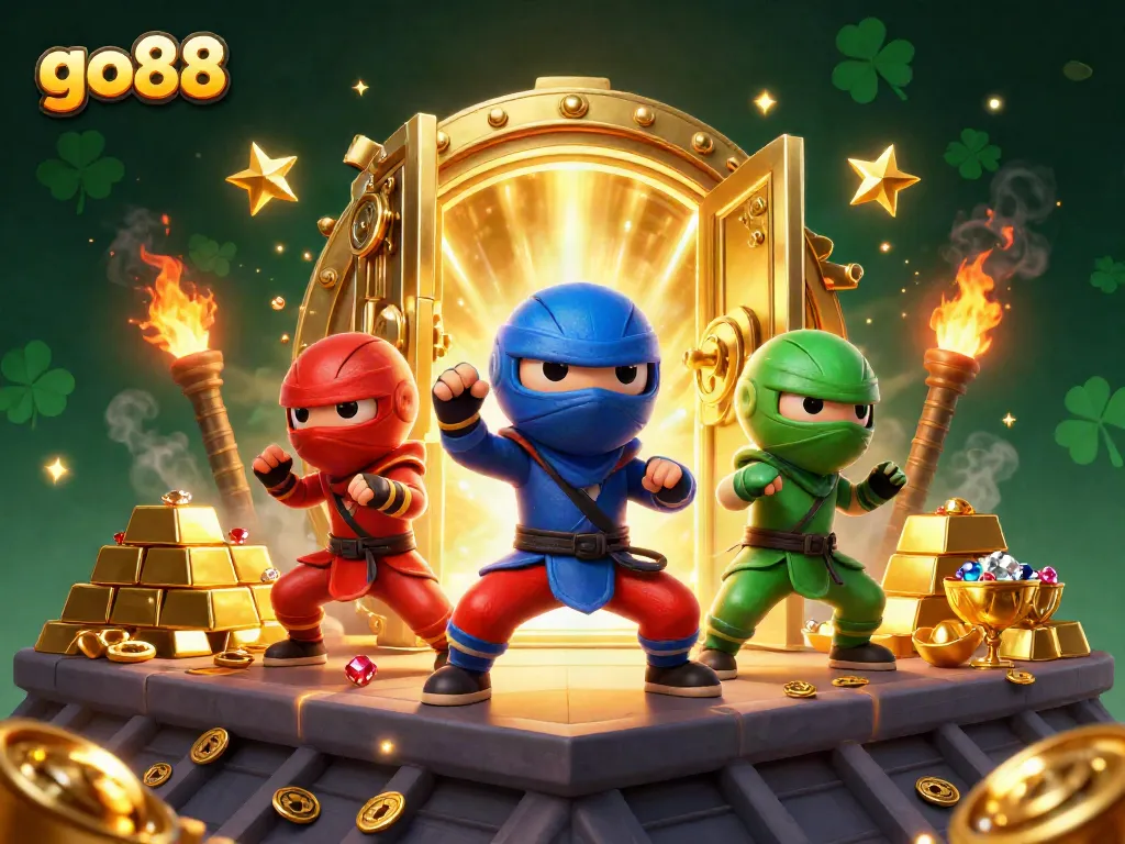 Experience riches with go88 through vibrant, dynamic 3D characters and casino treasures.