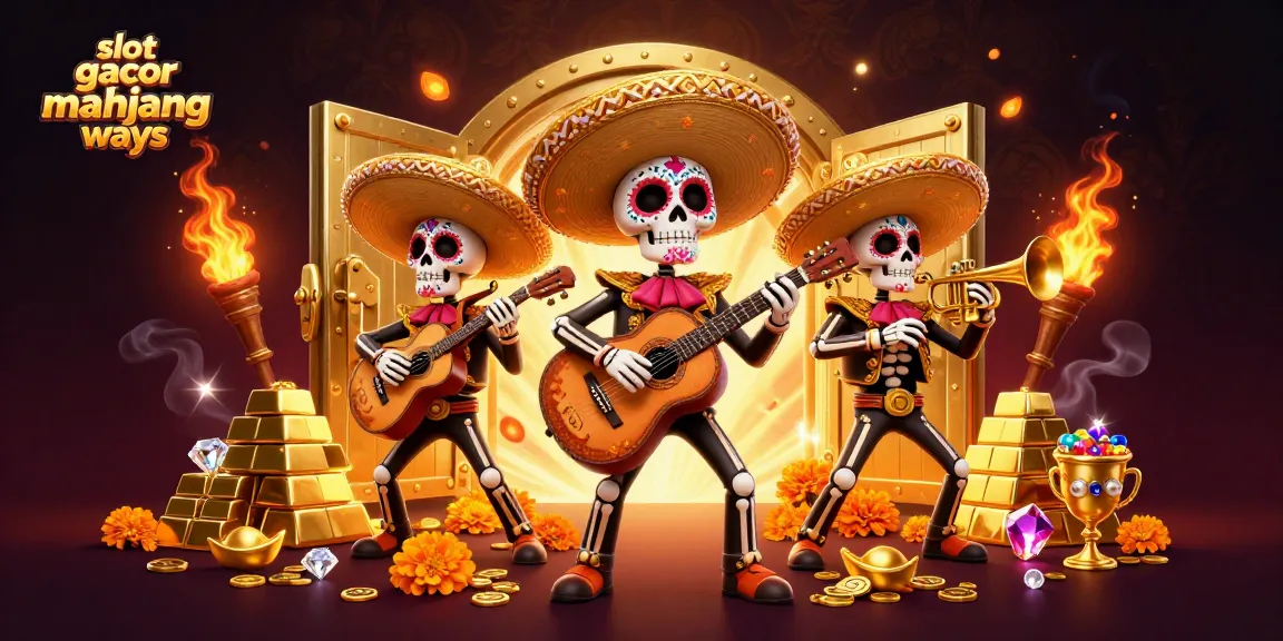 Experience the thrill of slot gacor mahjong ways with an energetic mariachi scene filled with treasures.