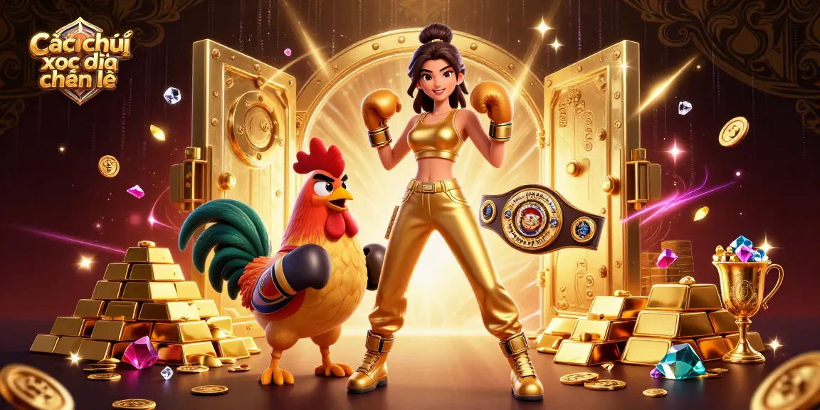 Win big with Cách chơi xóc đĩa chẵn lẻ featuring a stunning female and a championship rooster.