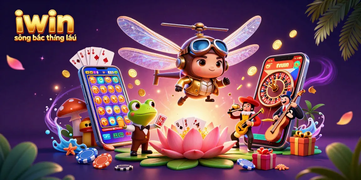 Engage in the excitement at iwin sòng bạc thượng lưu with a vibrant casino scene featuring unique characters.
