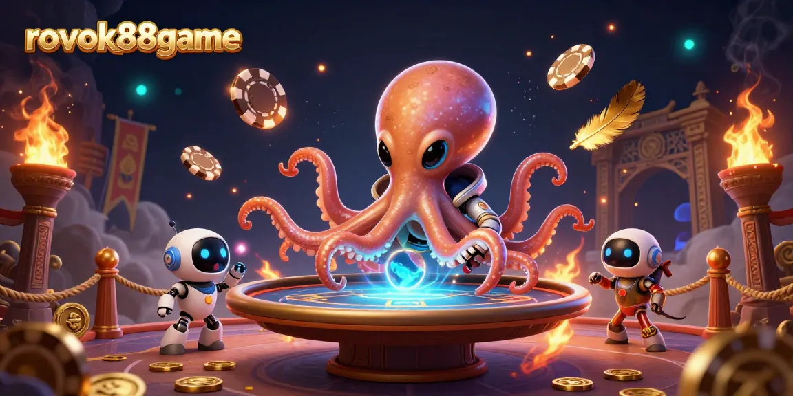 Experience thrilling gameplay at rokok88game with aliens and poker chips orbiting in a vibrant casino world.