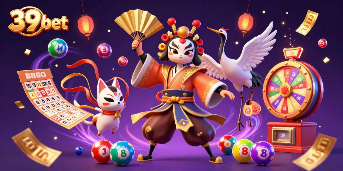 Experience thrilling gameplay at 39 bet with colorful lottery balls and dynamic casino visuals.