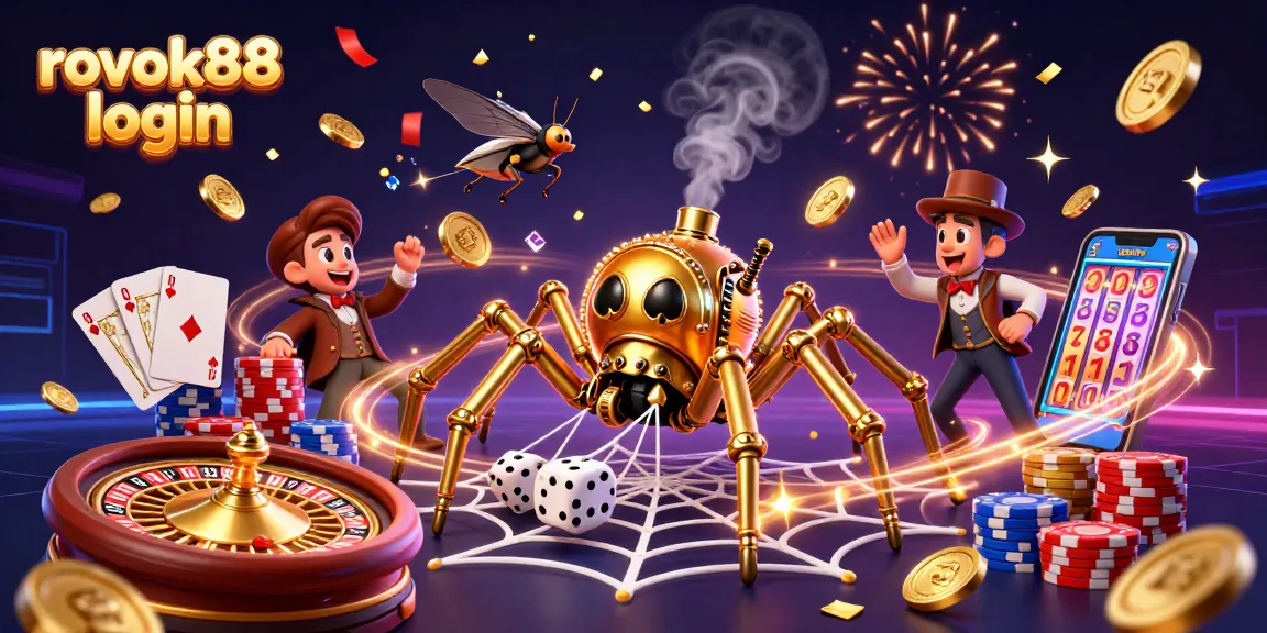Engage with rokok88 login for exciting gaming experiences featuring steampunk fantasy and casino elements.
