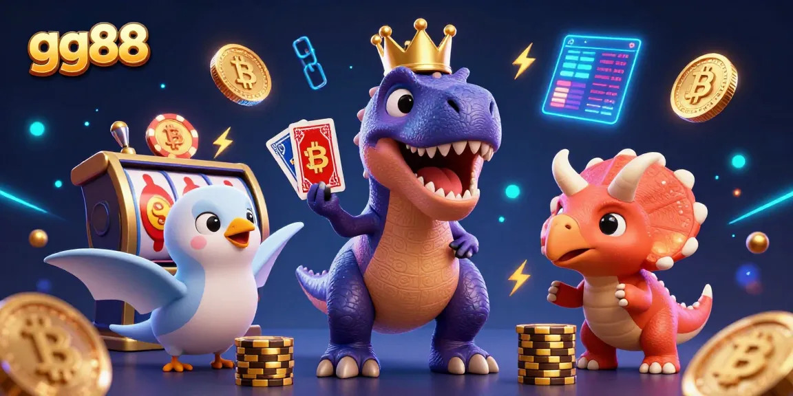 Experience the thrilling games at gg88 with dynamic cards, chips, and crypto elements.