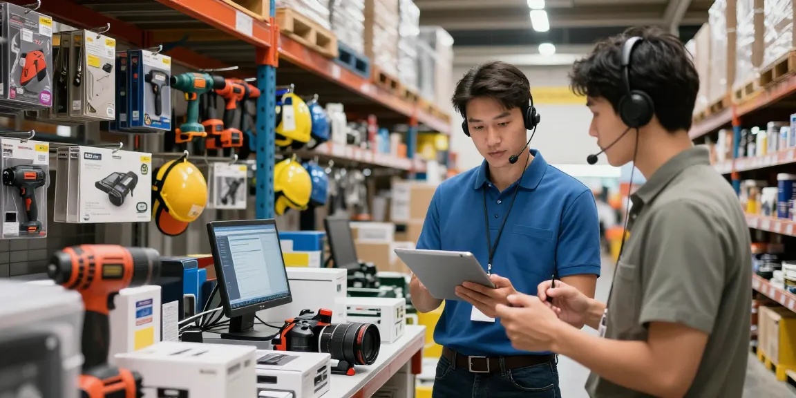 Professional shopper evaluating B2B products at rokok 88's online warehouse.
