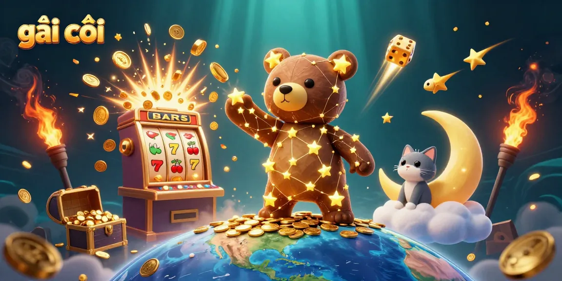 Engage in exhilarating gameplay with gái gọi, featuring vibrant casino elements bursting with jackpots and treasures.