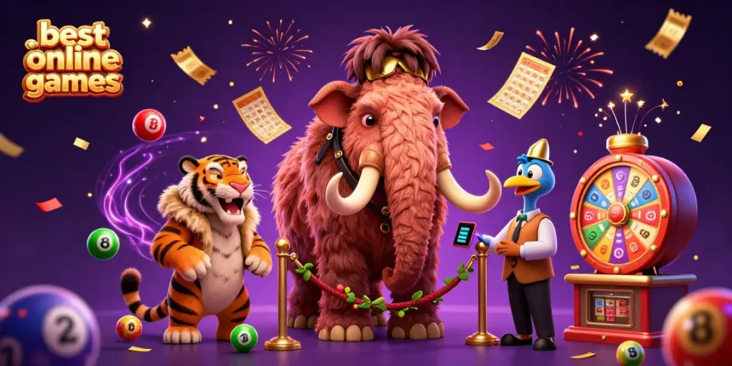 Experience the excitement of best online casino games with vibrant characters and lively elements.