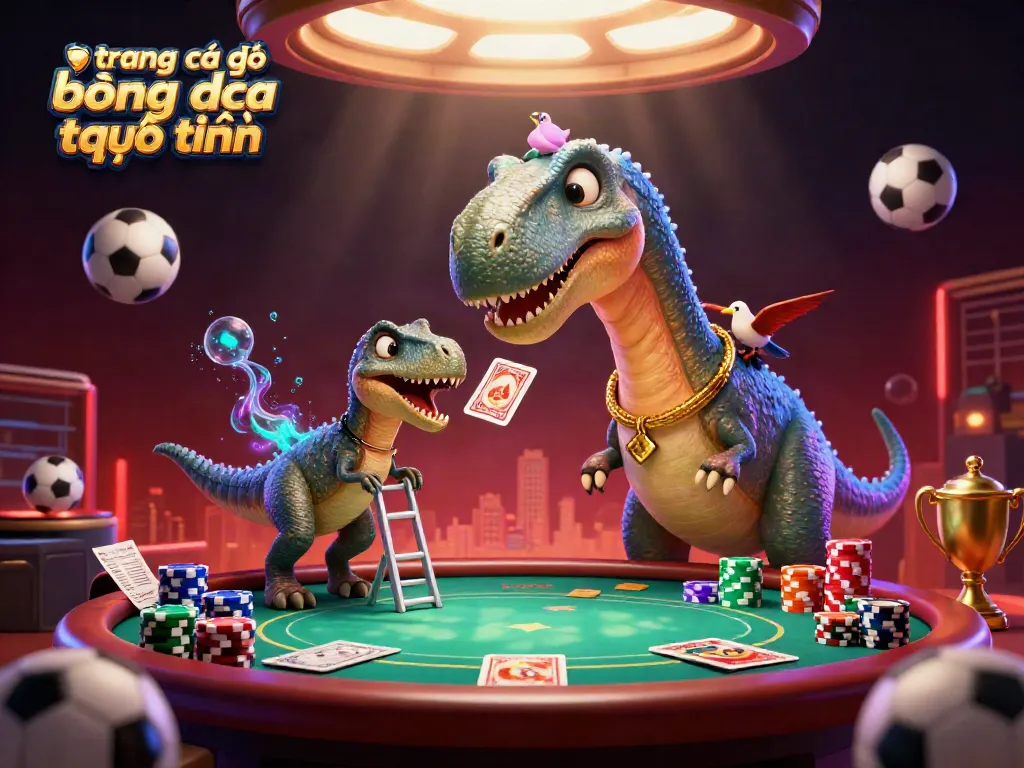 Cá độ bóng đá trực tuyến hấp dẫn với trang cá độ uy tín trong nền casino sống động.