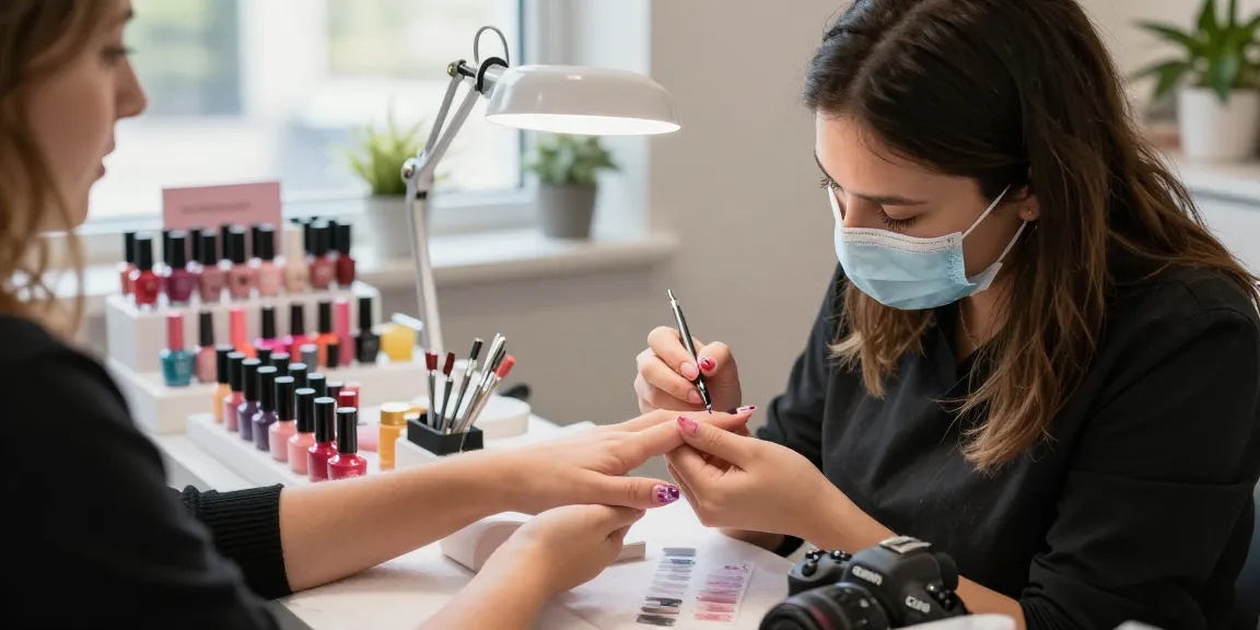 Expert nail technician providing meticulous care at Paradise Nail Beauty salon.
