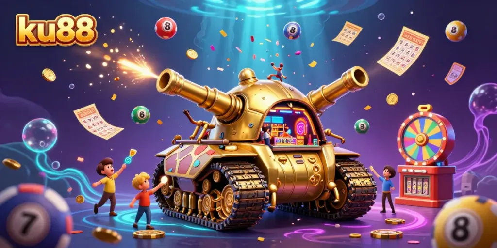 Experience dynamic gaming at ku88 with colorful lottery elements and stunning casino visuals.