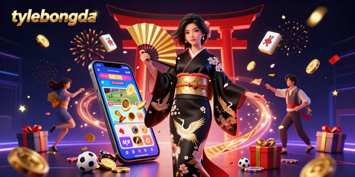 Betting with tylebongda in an exciting 3D scene featuring vibrant sports elements and celebratory effects.