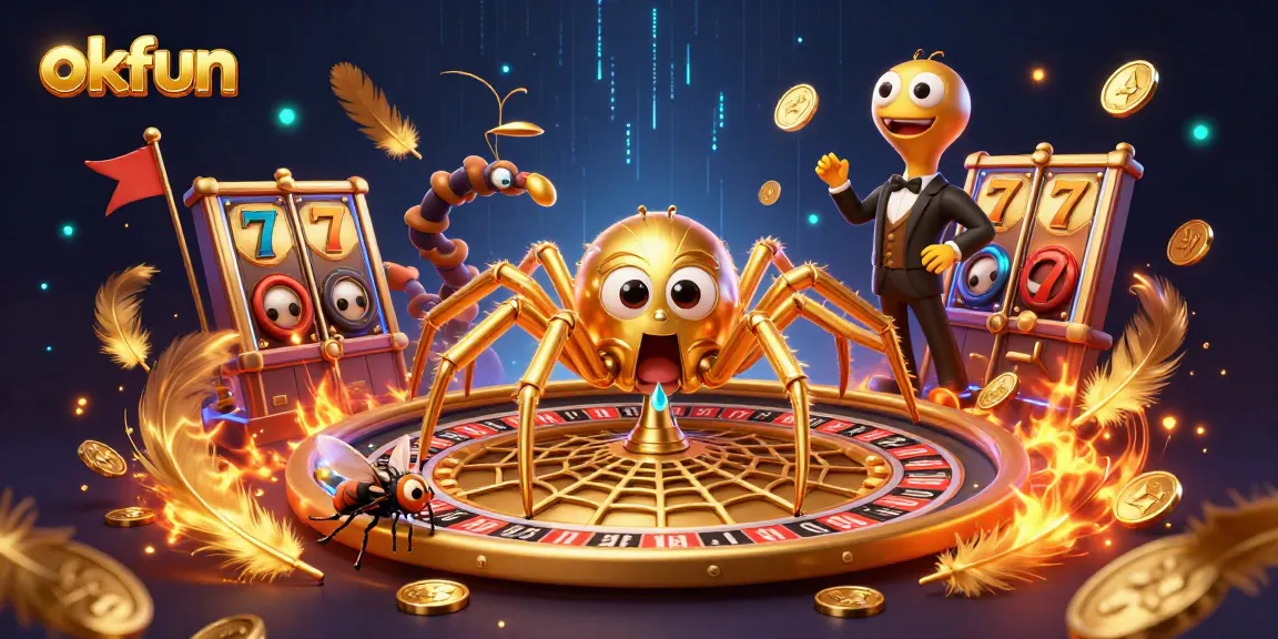 Place bets at the edge of the roulette wheel with okfun's dynamic 3D scene of casino excitement.